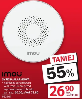 Syrena alarmowa IMOU promocja w Selgros