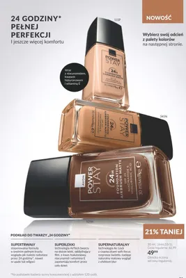 Podkład do twarzy 24 godziny Avon Power Stay promocja w AVON