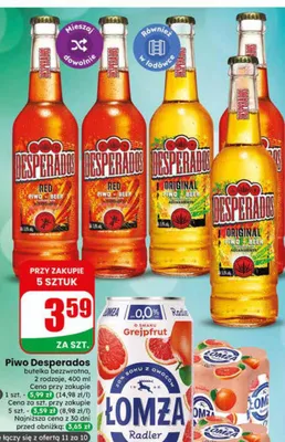 Piwo Desperados Red promocja w Dino