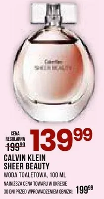 Perfumy sheer beauty woda toaletowa promocja w Drogerie Natura