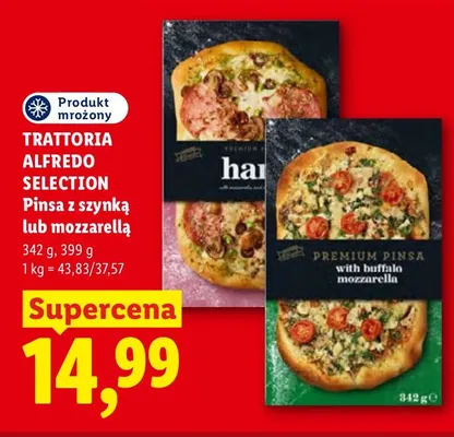 Pinsa z szynką Trattoria Alfredo Selection promocja w Lidl