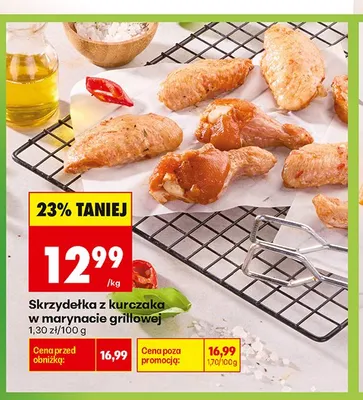 Skrzydełka z kurczaka w marynacie grillowej promocja w Biedronka