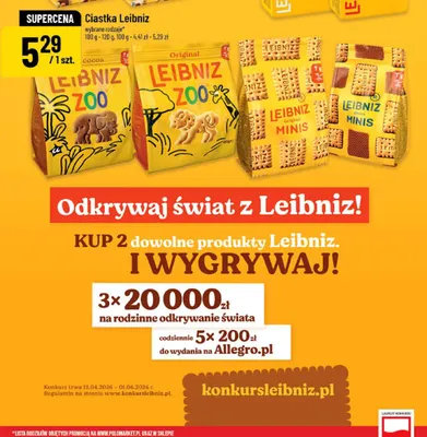 Ciastka Leibniz Zoo cocoa wybrane rodzaje promocja w POLOmarket