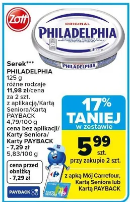 Serek Philadelphia promocja w Carrefour Market