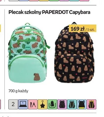Plecak szkolny PAPERDOT Capybara promocja w Empik