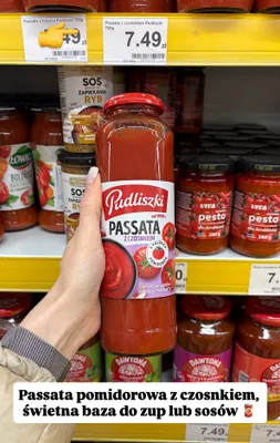 Passata z czosnkiem promocja w Dino