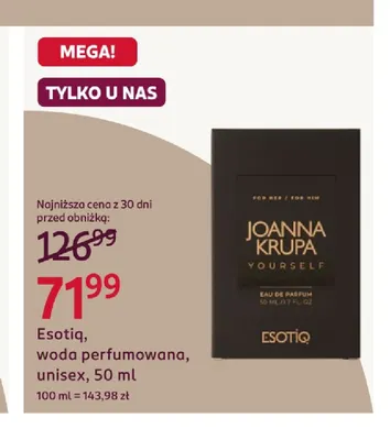 Woda perfumowana unisex Esotiq promocja w Rossmann