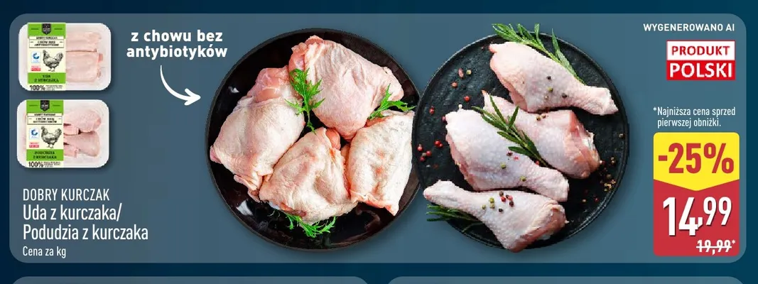 Podudzia z kurczaka Dobry Kurczak promocja w Aldi