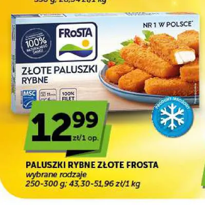 Paluszki rybne złote Frosta promocja w Groszek