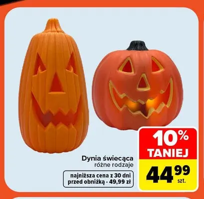 Dynia świecąca promocja w Carrefour