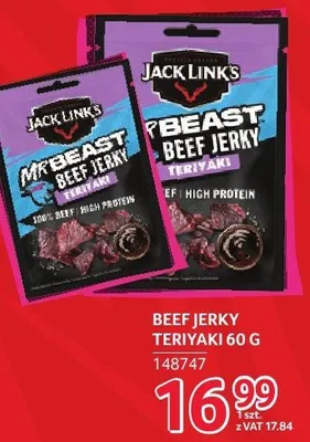 Beef Jerky Teriyaki Jack Link's promocja w Selgros