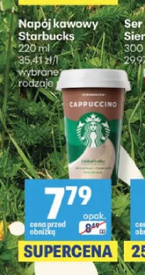 Napój kawowy Starbucks promocja w Delikatesy Centrum