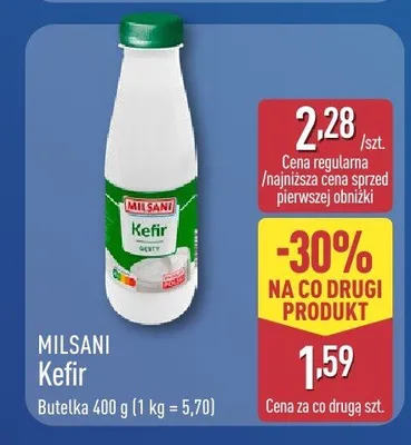 Kefir Milsani promocja w Aldi