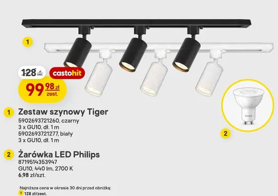 Zestaw szynowy Tiger promocja w Castorama