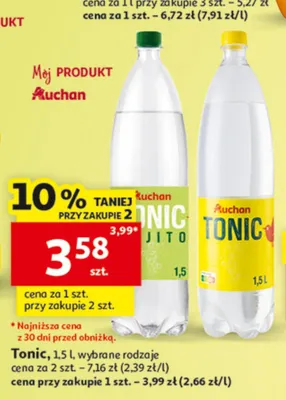 Tonic Auchan promocja w Auchan