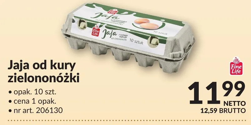 Jaja od kury zielononóżki promocja w Makro