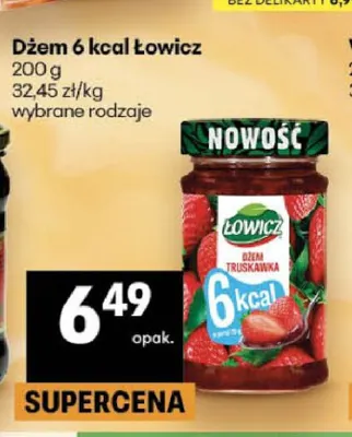Dżem truskawka 6 kcal Łowicz promocja w Delikatesy Centrum