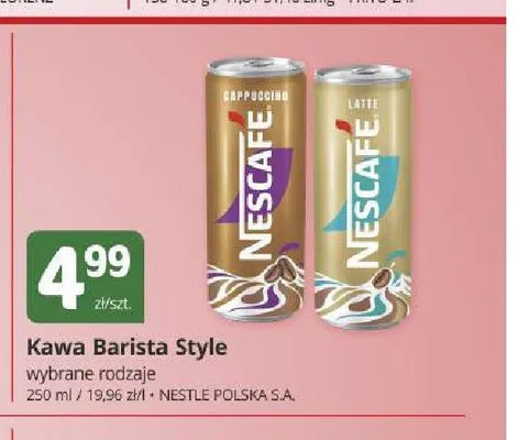 Kawa Nescafe Barista Style Latte promocja w Marketvita