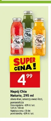 Napój Chia Naturio Aloes-Kiwi promocja w Twój Market