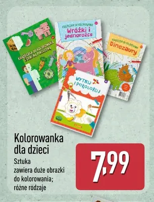 Kolorowanka dla dzieci promocja w Aldi