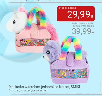 Maskotka w torebce kot SMIKI promocja w Smyk