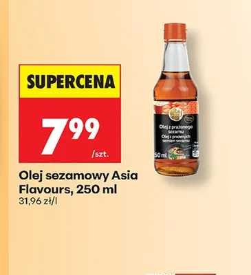 Olej sezamowy Asia Flavours promocja w Biedronka