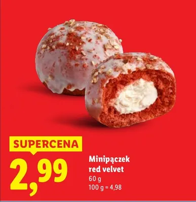 Minipączek red velvet promocja w Lidl