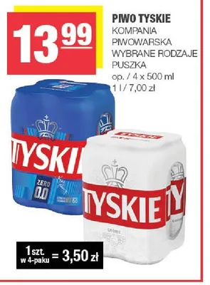 Piwo Tyskie promocja w SPAR