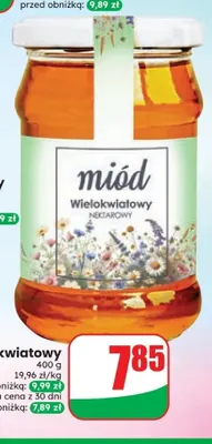 Miód wielokwiatowy promocja w Dino