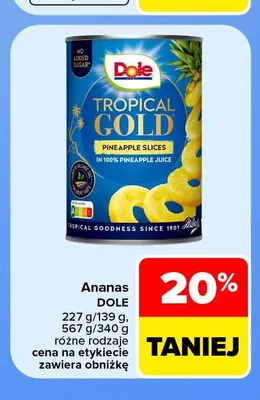 Ananas w puszce Dole promocja w Carrefour