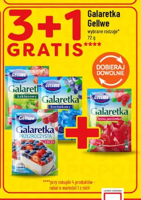 Galaretka o smaku borówkowym Gellwe promocja w POLOmarket
