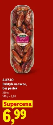 Daktyle na tacce bez pestek Alesto promocja w Lidl