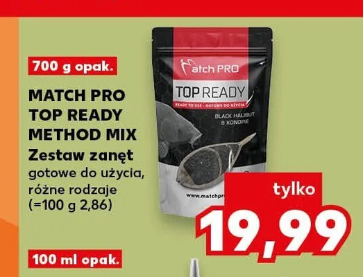 Zestaw zanęt Match Pro Top Ready Method Mix promocja w Kaufland