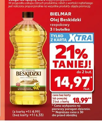 Olej rzepakowy Bielmar Olej Beskidzki promocja w Kaufland