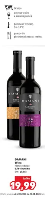 Wino czerwone wytrawne Damani Saperavi promocja w Kaufland
