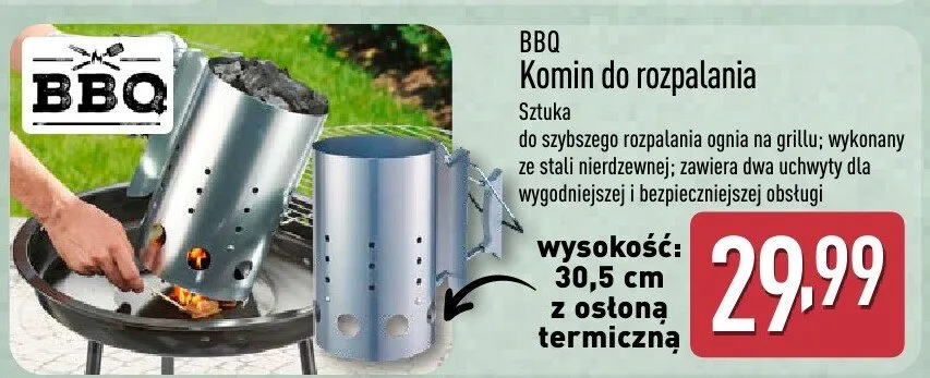 Komin do rozpalania promocja w Aldi