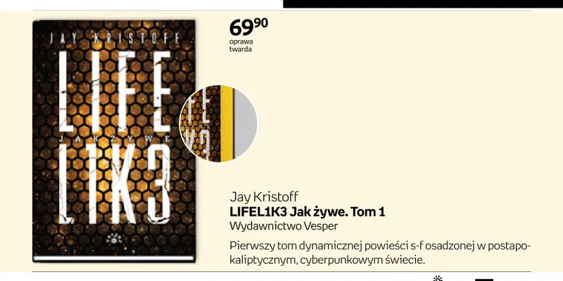 Książka LIFEL1K3 Jak żywe. Tom 1 Jay Kristoff promocja w Empik