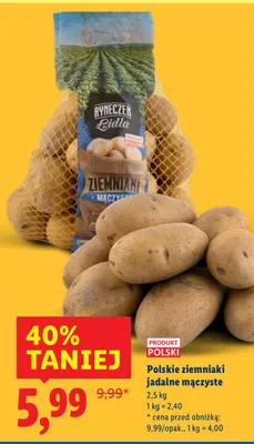 Ziemniaki jadalne promocja w Lidl