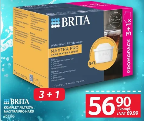 Komplet filtrów Maxtra Pro Hard Brita 3+1 promocja w Selgros