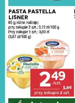 Pasta Pastella jajeczna Lisner promocja w Stokrotka