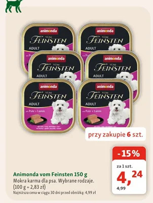 Mokra karma dla psa Animonda vom Feinsten promocja w MAXI ZOO