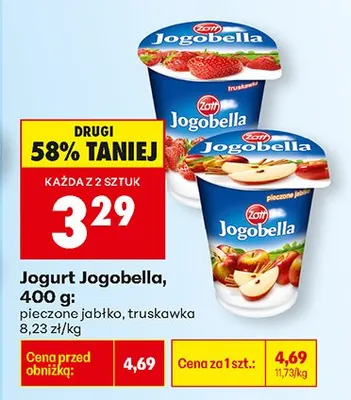 Jogurt pieczono jabłko promocja w Biedronka