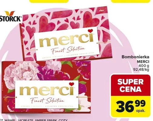 Bombonierka MERCI promocja w Carrefour