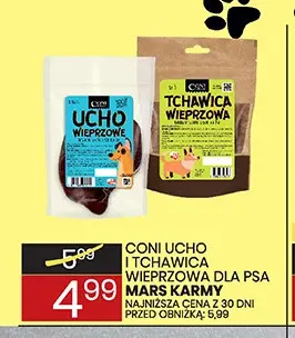 Tchawica wieprzowa dla psa Coni promocja w Wafelek