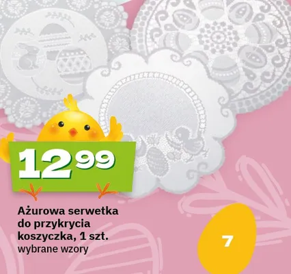 Ażurowa serwetka do przykrycia koszyczka promocja w Twój Market