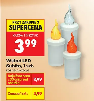 Wkład LED Subito promocja w Biedronka