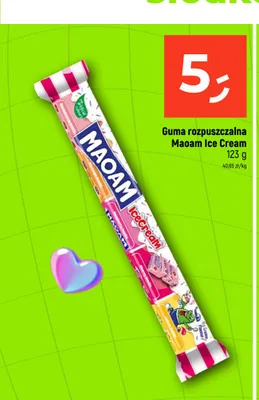 Guma rozpuszczalna Maoam Ice Cream promocja w Dealz