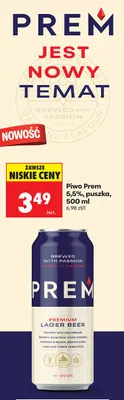 Piwo Premium Lager Beer puszka promocja w Biedronka