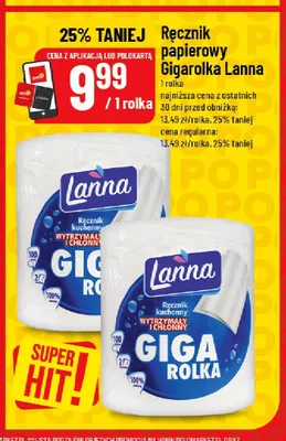 Ręcznik papierowy Gigarolka Lanna promocja w POLOmarket