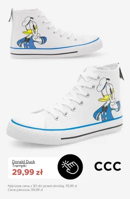 Trampki Donald Duck promocja w CCC